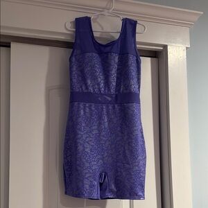Purple Lace Sleeveless Romper